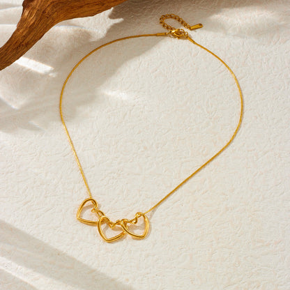 Chain de 3 motif de cœur