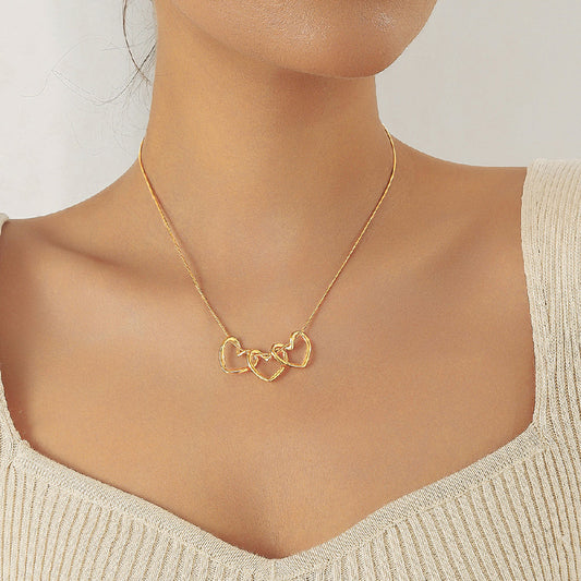 Chain de 3 motif de cœur